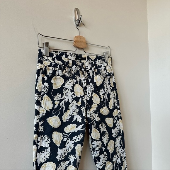 7 For All Mankind-Floral Soft Denim Jeans (Size:26) - Picture 4 of 10